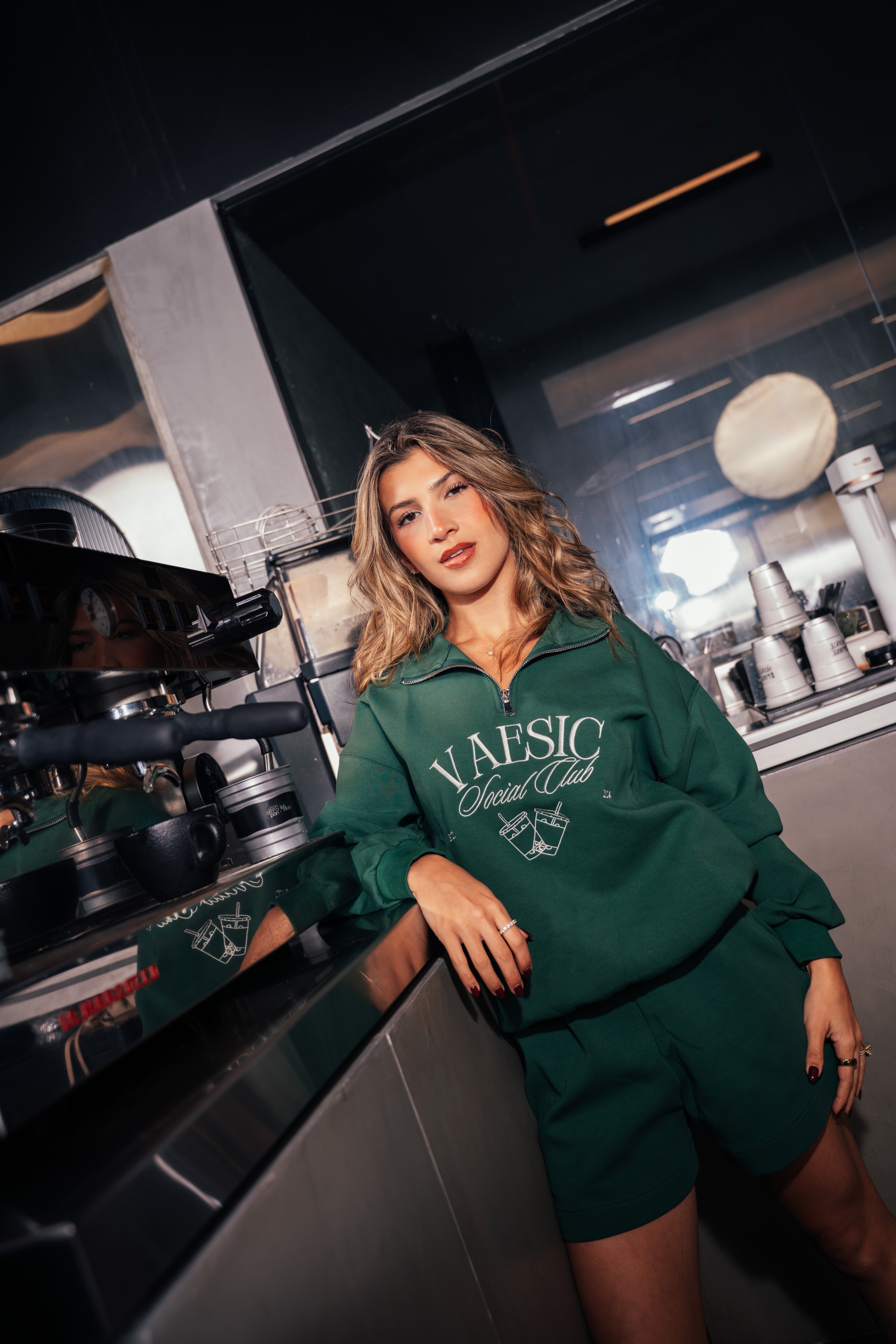 Matcha Half Zip
